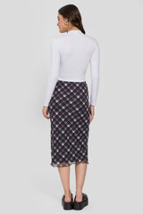 Blusa Cropped Manga Longa com Gola Baixa