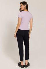 Calça Pantalona em Alfaiataria Comfy com Fendas