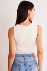 Regata em Ribana com Decote Redondo