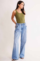 Regata em Ribana com Decote Redondo