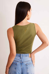 Regata em Ribana com Decote Redondo