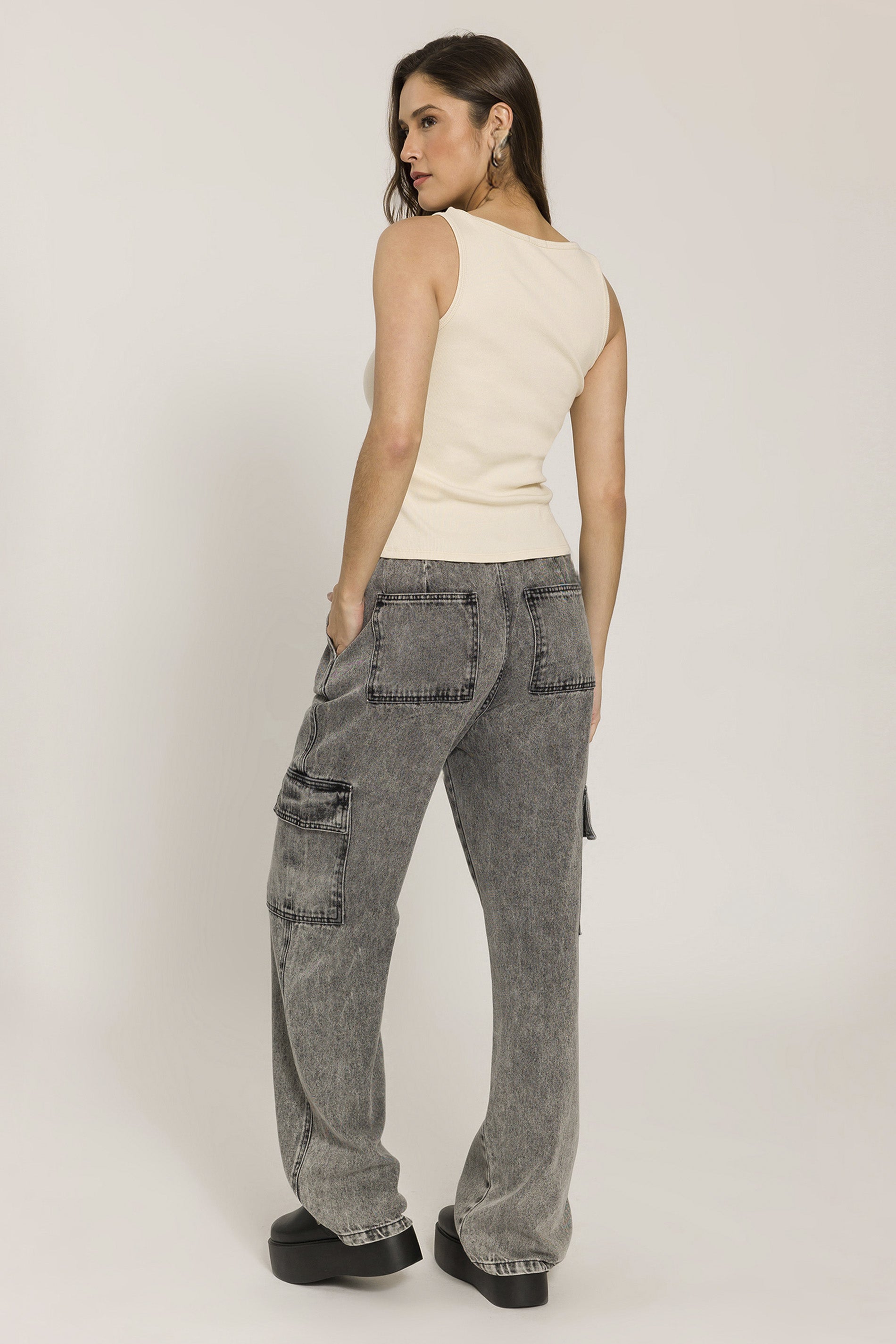 Regata em Ribana com Decote Redondo