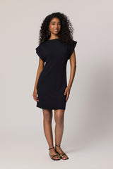 Vestido Curto com Manga Curta