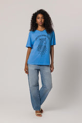 T-shirt em Meia Malha Estonada com Estilo Casual