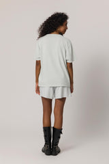 T-shirt em Meia Malha Estonada com Estilo Casual