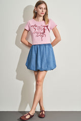 Baby Tee em Meia Malha