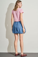 Baby Tee em Meia Malha