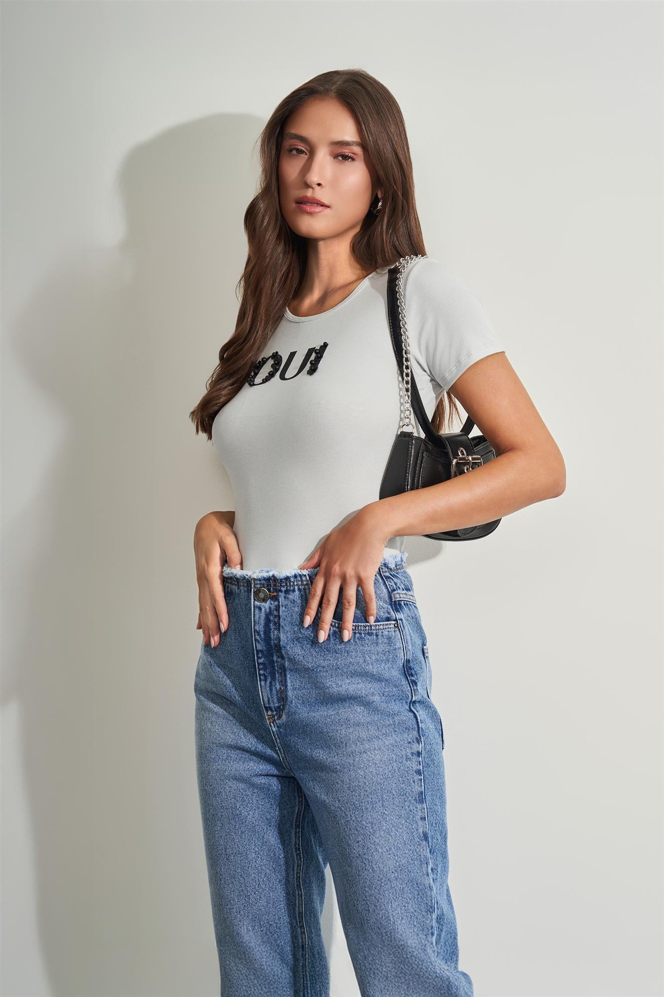 Blusa Ajustada em Ribana