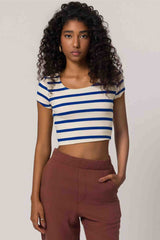 Blusa Cropped Listrada