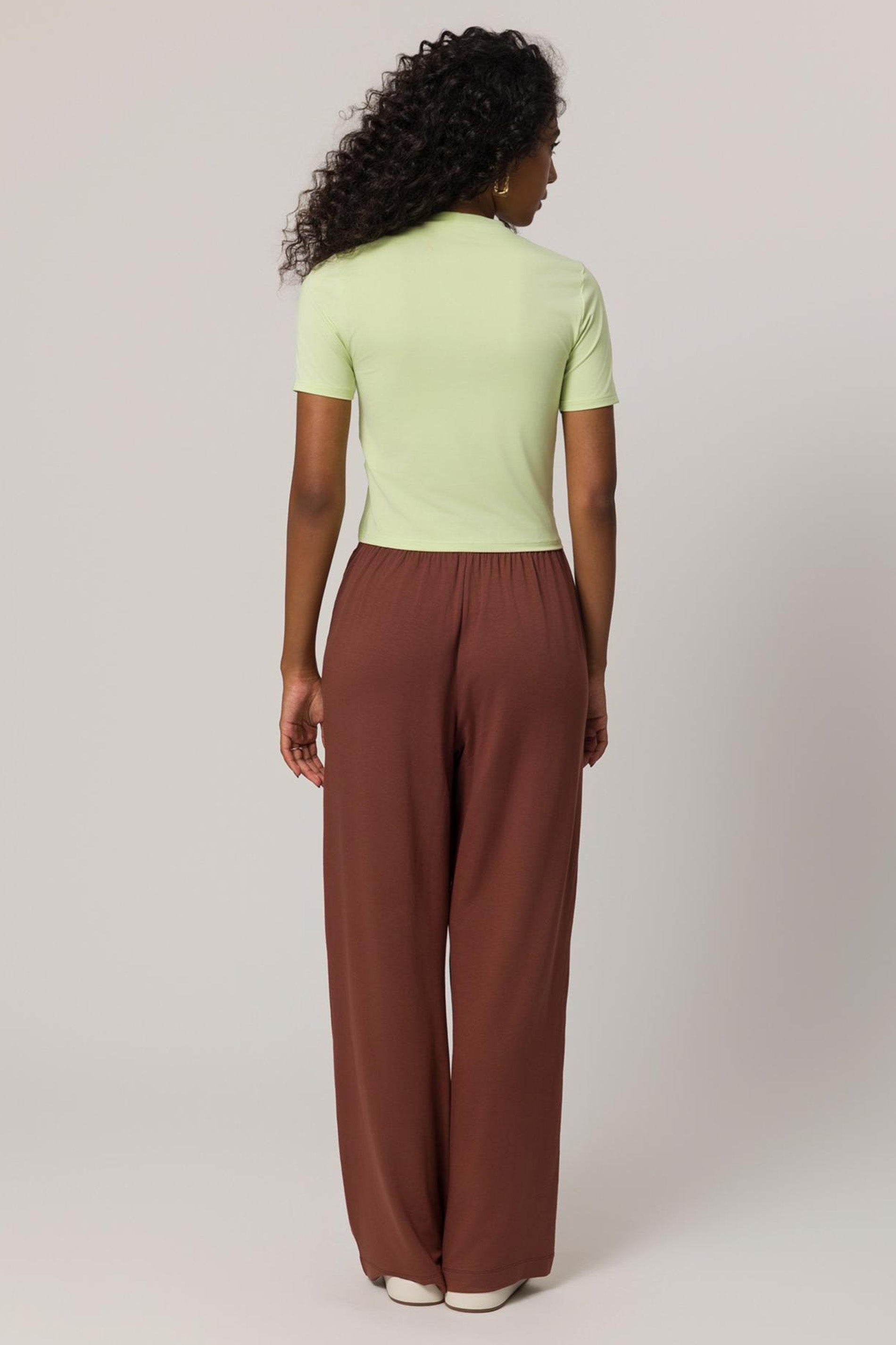 Blusa de Manga Curta em Malha Microfibra