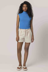 Blusa de Manga Curta em Ribana