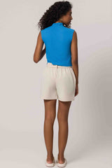 Blusa de Manga Curta em Ribana