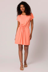 Vestido curto em moletinho com elastano