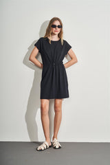 Vestido curto em moletinho com elastano