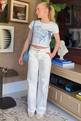 Calça skater em sarja com bolso frontal