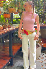 Calça skater em sarja com bolso frontal