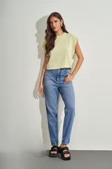 T-Shirt em Meia Malha Estonada