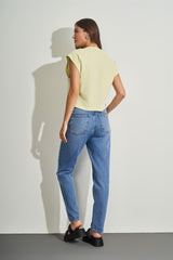 T-Shirt em Meia Malha Estonada