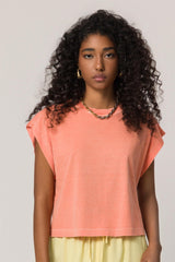 T-Shirt em Meia Malha Estonada