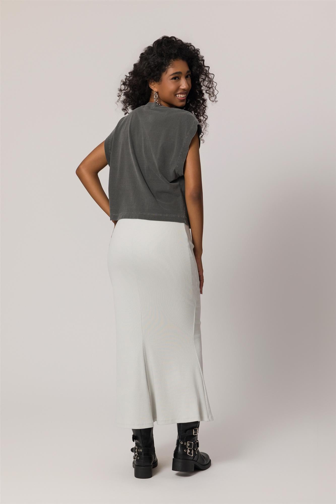 T-Shirt em Meia Malha Estonada