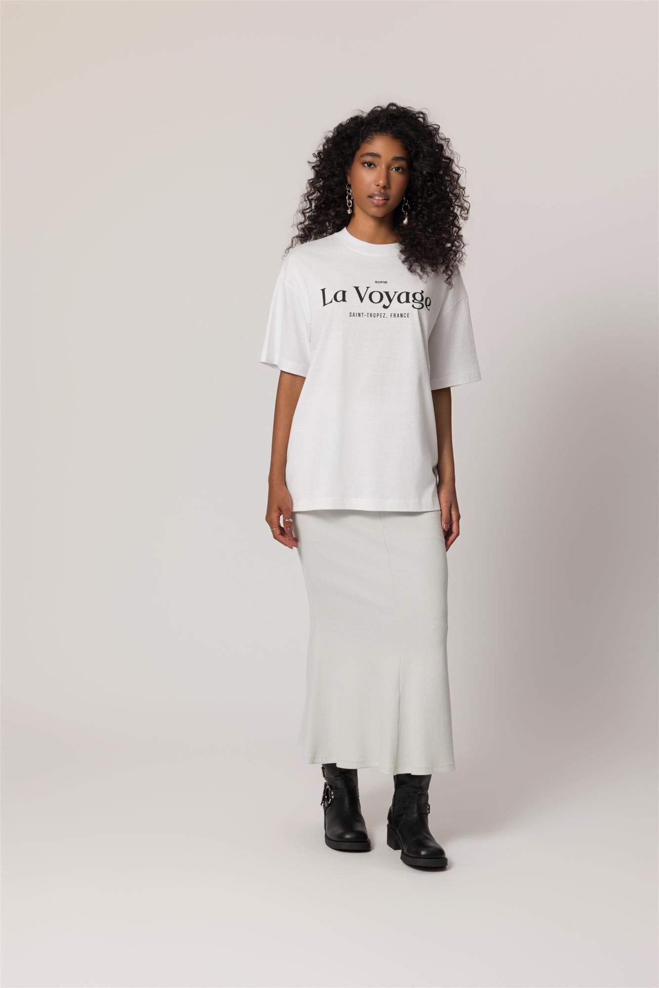 T-Shirt Oversized em Meia Malha