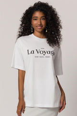 T-Shirt Oversized em Meia Malha