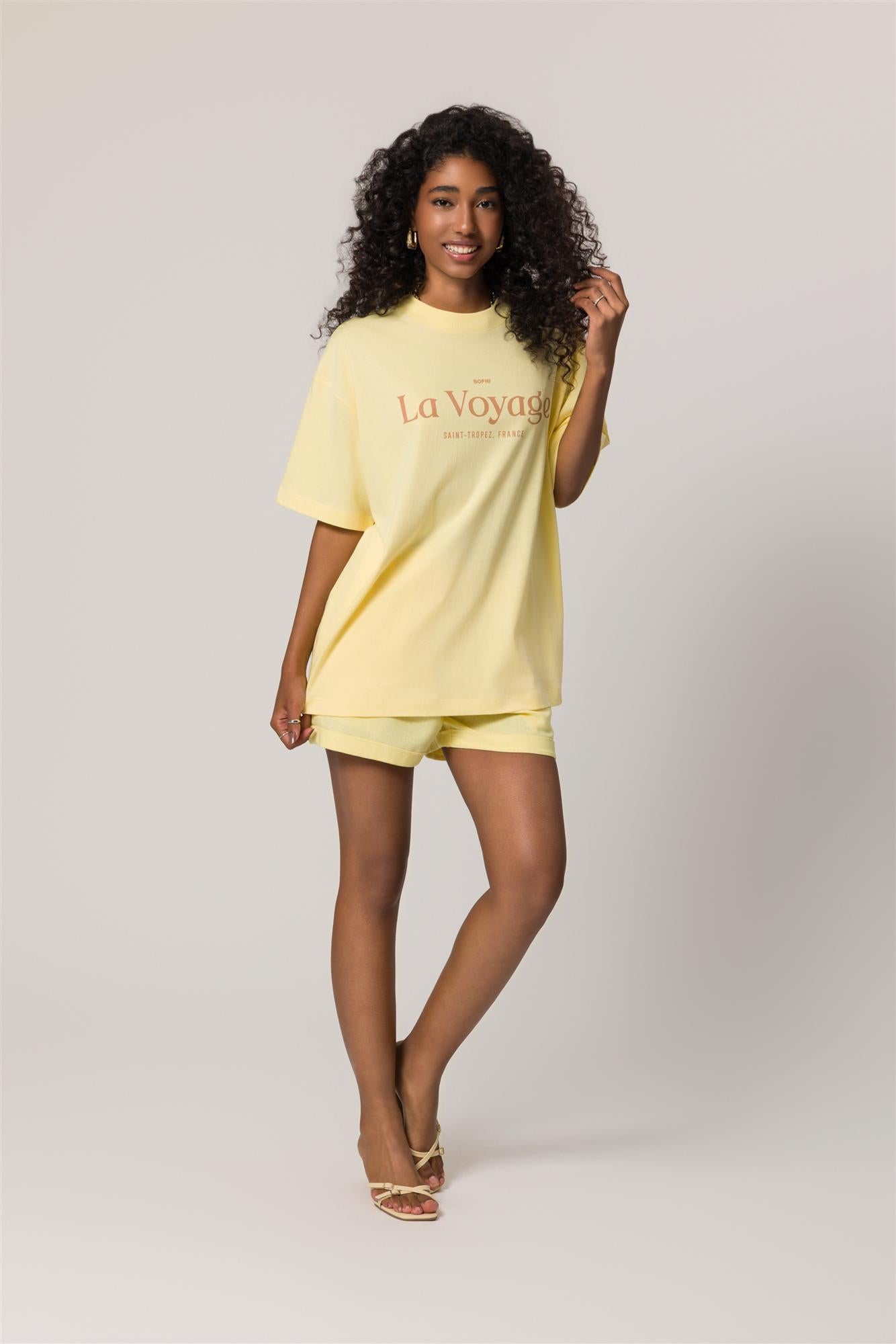 T-Shirt Oversized em Meia Malha