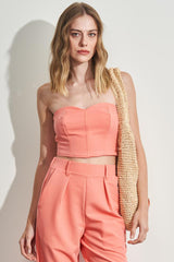 Top Sem Alças em Alfaiataria Comfy