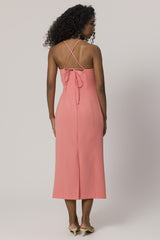 Vestido Maxi Midi de Alça em Alfaiataria Comfy