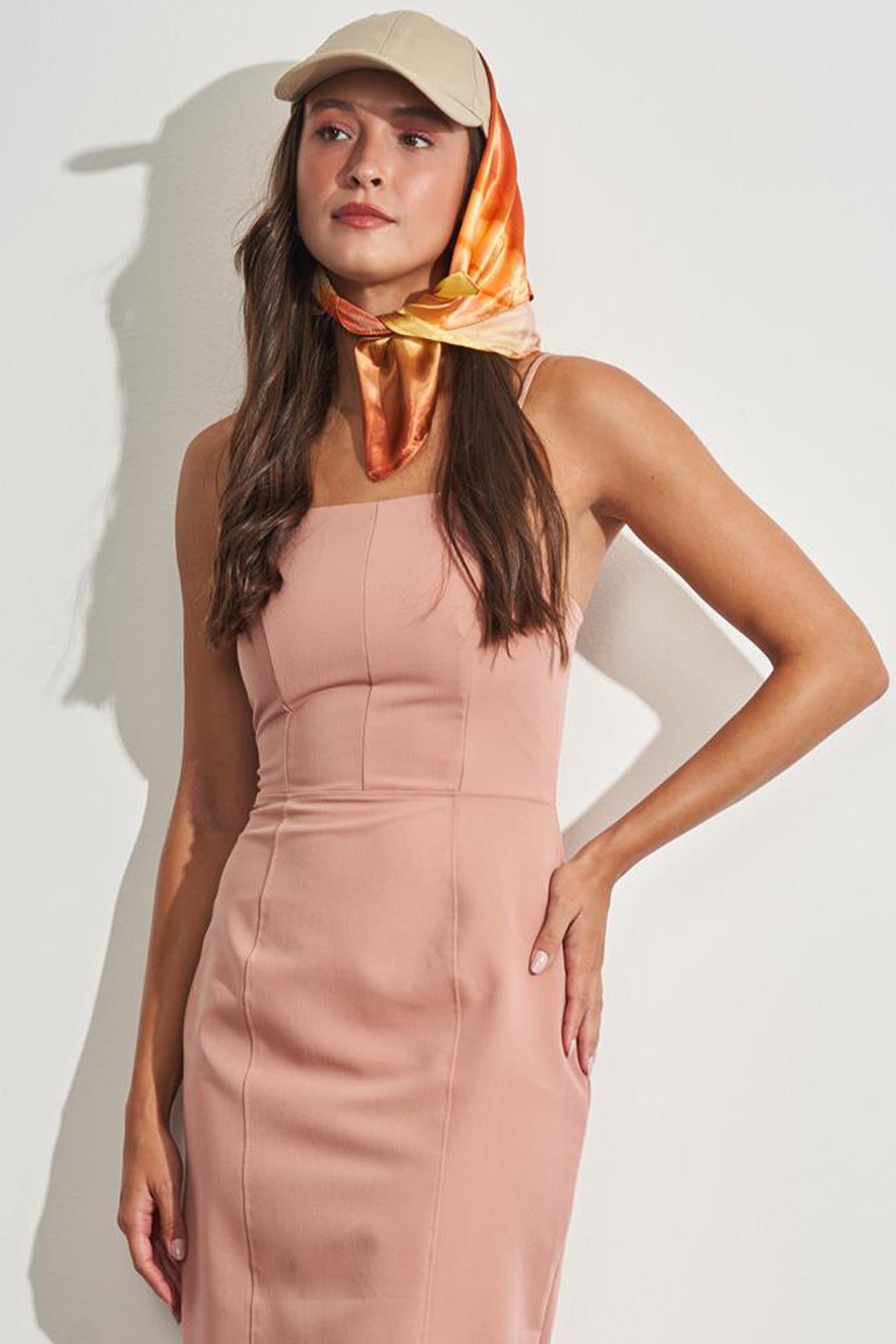 Vestido Maxi Midi de Alça em Alfaiataria Comfy