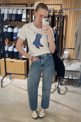 T-shirt com Estampa de Bota