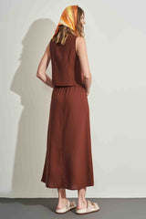 Colete em Linen com Amarração