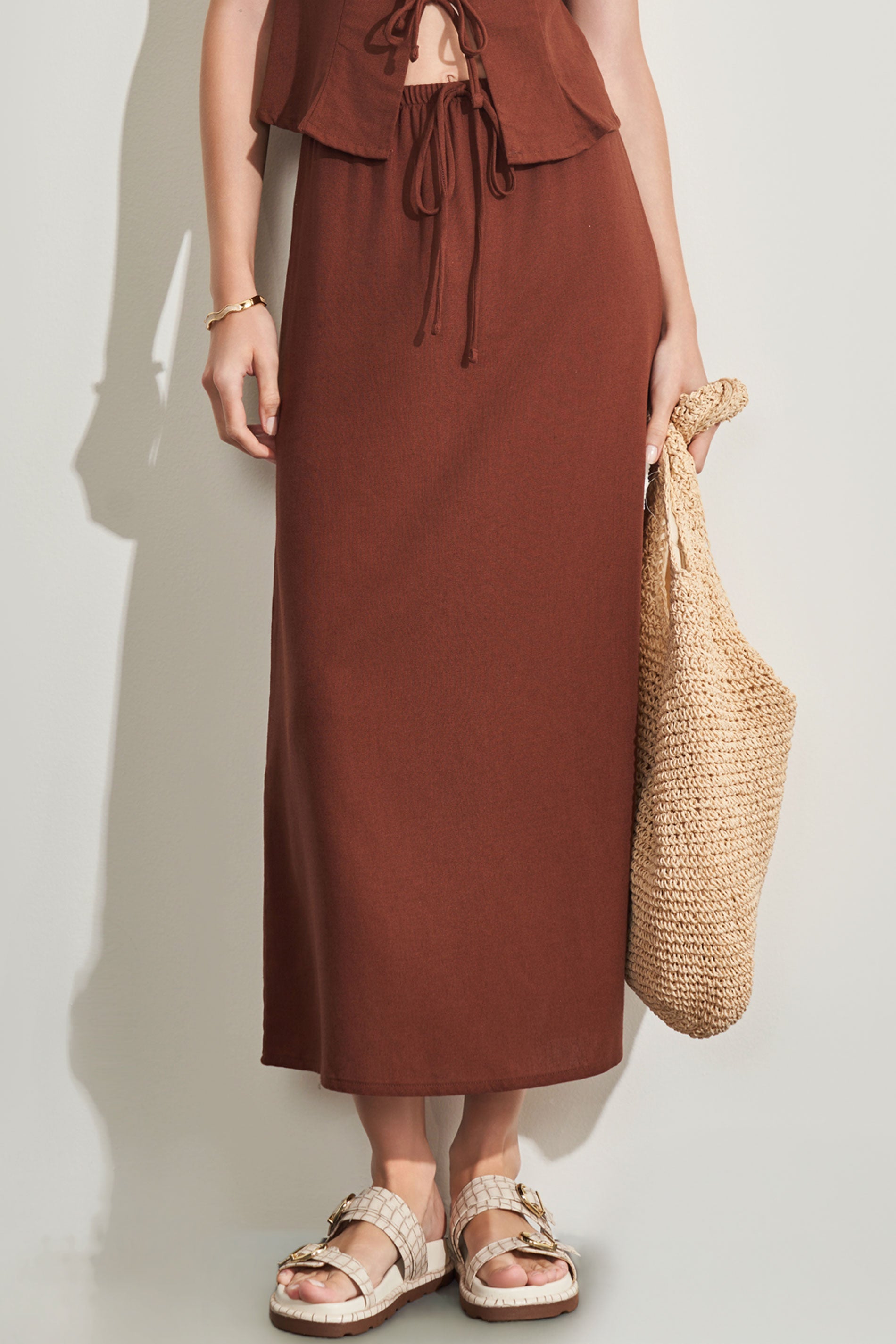 Saia Maxi Midi com Amarração