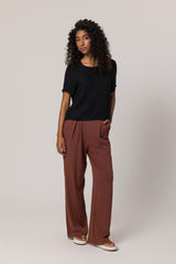 Blusa de manga curta em viscose