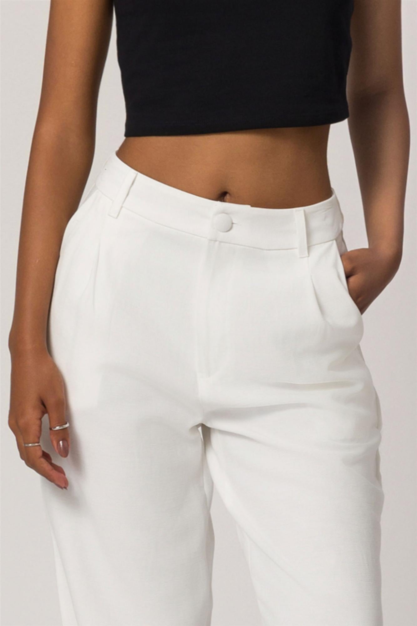 Calça Wide Leg em Plano New Sartorial