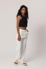 Calça Wide Leg em Plano New Sartorial