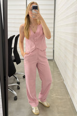 Calça Wide Leg em Plano New Sartorial