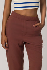 Calça Jogger em Tencel com Cintura Alta