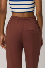 Calça Jogger em Tencel com Cintura Alta