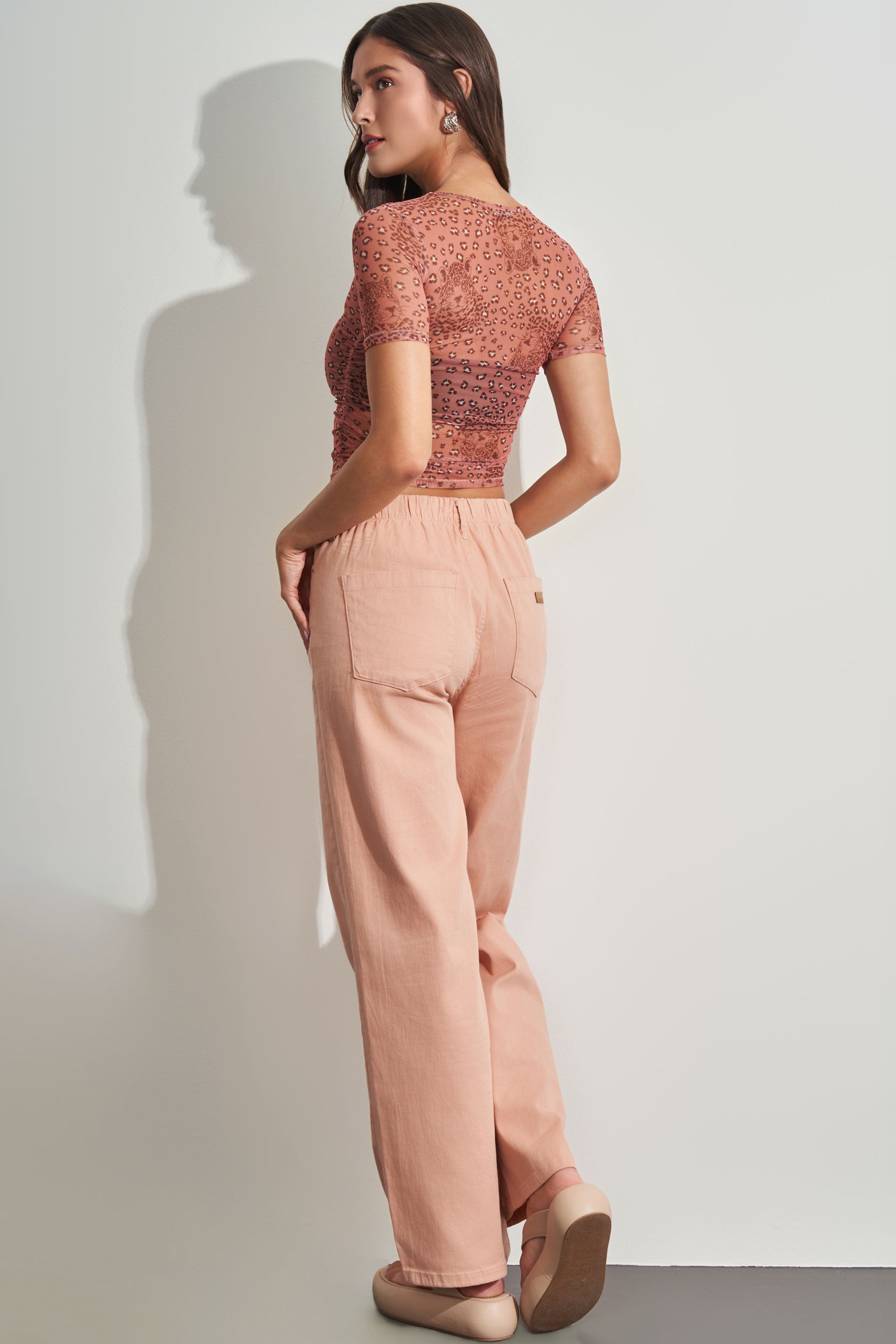 Blusa Cropped em Tule