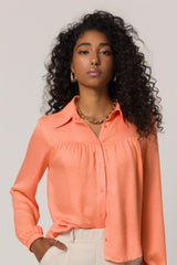 Camisa Manga Longa em Plano Viscose