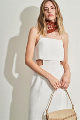 Vestido Midi de Alça em Plano New Sartorial