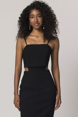 Vestido Midi de Alça em Plano New Sartorial