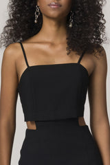 Vestido Midi de Alça em Plano New Sartorial