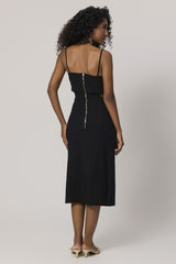 Vestido Midi de Alça em Plano New Sartorial