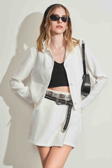 Blazer com Gola Arredondada