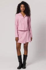 Blazer com Gola Arredondada