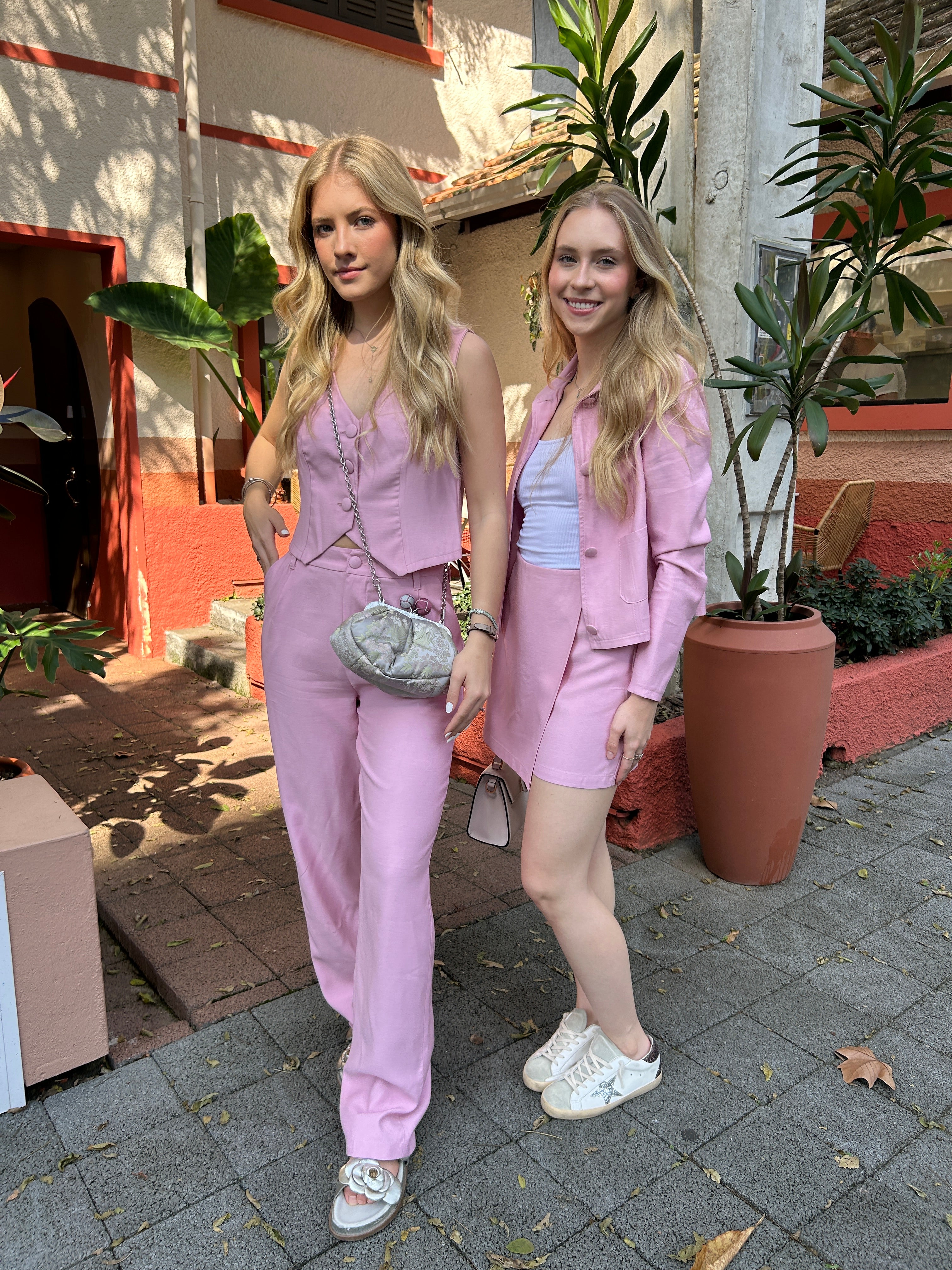 Blazer com Gola Arredondada