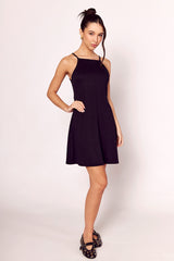 Vestido Curto Notte de Alça em Malha Bodycom