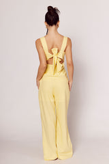 Calça Giornata em Linho com Bolsos Frontais